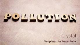  Presentation with pollution - Amazing slide deck having pollution-text-on-a-colored backdrop and a lemonade colored foreground