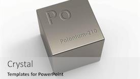  Presentation with heat - PPT theme consisting of polonium-210-used-in-static background and a light gray colored foreground