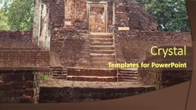  Presentation with sri lanka - Presentation enhanced with polonnaruwa-ruins-in-the-sri background and a tawny brown colored foreground