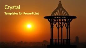  Presentation with cairo - Cool new presentation theme with polution - cairo cityscape at sunset backdrop and a tawny brown colored foreground