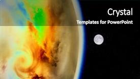  Presentation with global warming - Slide deck consisting of polution - global warming full moon background and a black colored foreground