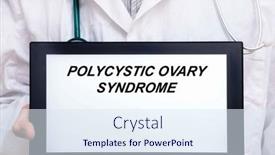  Presentation with ovary - Slide deck enhanced with polycystic-ovary-syndrome-doctor background and a  colored foreground