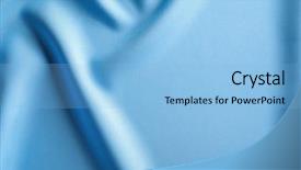  Presentation with fabric - Presentation design featuring polyester - fabric texture with folds background and a light blue colored foreground