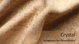  Presentation with dark blue fabric texture dark - PPT theme enhanced with polyester - fabric texture with folds background and a coral colored foreground