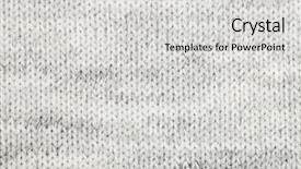  Presentation with fabric - Audience pleasing slide deck consisting of polyester - real grey knitted fabric made backdrop and a light gray colored foreground