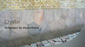  Presentation with local history - Amazing presentation design having mysterious towers ancient temple - polygonal foundation masonry the masonry backdrop and a light gray colored foreground