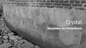  Presentation with masonry - Audience pleasing PPT layouts consisting of polygonal-foundation-masonry-the-masonry backdrop and a gray colored foreground