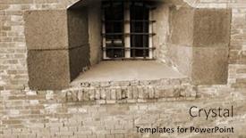  Presentation with masonry - Cool new PPT layouts with polygonal-foundation-masonry-the-masonry backdrop and a coral colored foreground