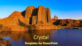 Presentation with czech republic - PPT layouts consisting of polygonal-structures-of-basalt-columns background and a tawny brown colored foreground