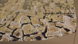  Presentation with tundra - Presentation theme consisting of polygonal-tundra-landscape-in-summer background and a coral colored foreground