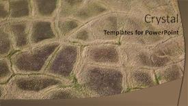  Presentation with tundra - Beautiful slide set featuring polygonal-tundra-landscape-in-summer backdrop and a coral colored foreground