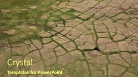  Presentation with tundra - Presentation design consisting of polygonal-tundra-landscape-in-summer background and a tawny brown colored foreground