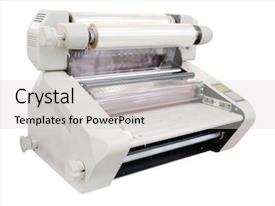 Polygraph Powerpoint Background Polygraph Machine Laminator Under The White Background PPT template 32 ...