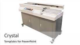  Presentation with internship medical equipment - Presentation theme featuring polygraphic equipment under the white background and a white colored foreground