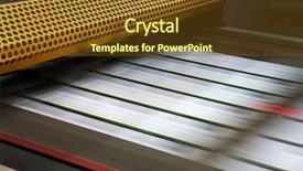  Presentation with house model software - Slide deck consisting of polygraphic process in a modern background and a tawny brown colored foreground