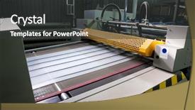  Presentation with process - Audience pleasing slide deck consisting of plastic parts - polygraphic process in a modern backdrop and a dark gray colored foreground