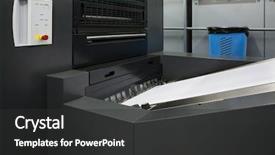  Presentation with polygraph - Slides consisting of polygraphic process in a modern background and a dark gray colored foreground