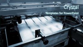  Presentation with polygraph - Beautiful PPT theme featuring polygraphic process in a modern backdrop and a ocean colored foreground