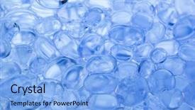  Presentation with fragrance - Presentation theme having polymer absorbance - blue fragrance gel beads background and a light blue colored foreground