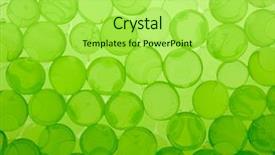  Presentation with spheres - Cool new slides with polymer absorbance - green plant gel spheres backdrop and a yellow colored foreground