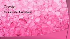  Presentation with spheres - Cool new presentation theme with polymer absorbance - pink fragrance gel spheres backdrop and a lemonade colored foreground