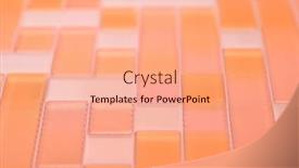  Presentation with polymer - Presentation design consisting of polymer-flexo-printing-plate-close background and a coral colored foreground
