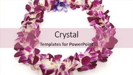 Presentation with hawaiian flower - Cool new presentation with polynesian hawaiian lei shot backdrop and a coral colored foreground