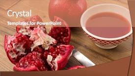  Presentation with wooden board empty table top - Audience pleasing slides consisting of many earthen pots on market table ukraine carpathians backdrop and a coral colored foreground