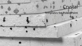 Presentation with graphite - Theme consisting of polystyrene - closeup of insulation styrofoam panels background and a  colored foreground