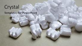  Presentation with packaging - PPT layouts with polystyrene - white packaging filling background and a  colored foreground