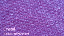  Presentation with bubble - Cool new PPT theme with polythene - color plastic bubble packing material backdrop and a violet colored foreground