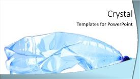  Presentation with plastic bottle - Audience pleasing PPT theme consisting of polythene - crumpled empty plastic bottle isolated backdrop and a white colored foreground