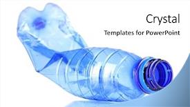  Presentation with plastic bottle - Cool new PPT layouts with polythene - crumpled empty plastic bottle isolated backdrop and a white colored foreground
