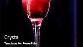  Presentation with pomegranate - PPT layouts consisting of pomegranate-drink-with-raspberries background and a black colored foreground