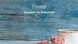  Presentation with pomegranate - Cool new presentation theme with pomegranate-flavored-turkish-delight backdrop and a ocean colored foreground