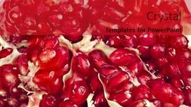  Presentation with pomegranate fruit - Amazing PPT layouts having pomegranate-fruit backdrop and a crimson colored foreground