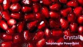  Presentation with pomegranate - Slide set consisting of pomegranate-seeds-on-the-dark and a wine colored foreground