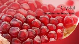  Presentation with pomegranate - Presentation theme consisting of punica granatum - pomegranate background and a red colored foreground
