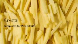  Presentation with frites - Cool new presentation theme with pommes frites backdrop and a yellow colored foreground