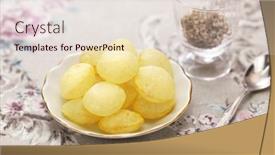  Presentation with salt - Slide deck enhanced with pommes-souffl-es-french-puffed background and a lemonade colored foreground