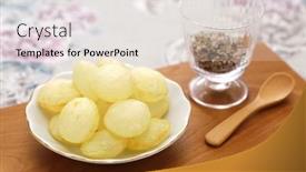  Presentation with french revolution - Presentation having pommes-souffl-es-french-puffed background and a lemonade colored foreground