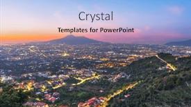  Presentation with pompei - Slide set with pompei-italy-under-mt-vesuvius and a light blue colored foreground