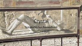  Presentation with history pompeii - PPT theme consisting of pompeii was destroyed background and a mint green colored foreground