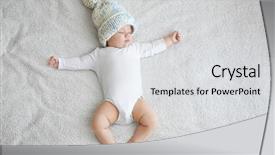  Presentation with christmas baby jesus sleeping - PPT layouts having pompom - cute little baby sleeping background and a  colored foreground
