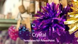  Presentation with events and decoration presentation - Theme enhanced with pompom - present pom pom decoration background and a violet colored foreground
