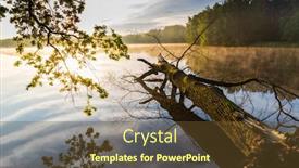  Presentation with pond - PPT layouts enhanced with pond near trebon south bohemia background and a tawny brown colored foreground