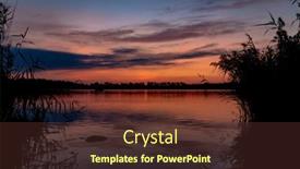  Presentation with czech republic - Presentation design having pond-rezabinec-after-sunset-sunshine background and a  colored foreground