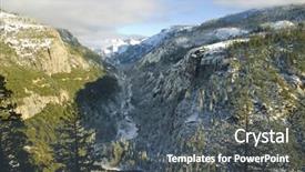 Presentation with yosemite - Beautiful slides featuring ponderosa pines - yosemite valley in yosemite national backdrop and a dark gray colored foreground