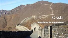  Presentation with great wall travelling - PPT layouts with pongol - great wall of china background and a  colored foreground