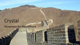  Presentation with great wall travelling - Audience pleasing presentation theme consisting of pongol - great wall of china backdrop and a  colored foreground